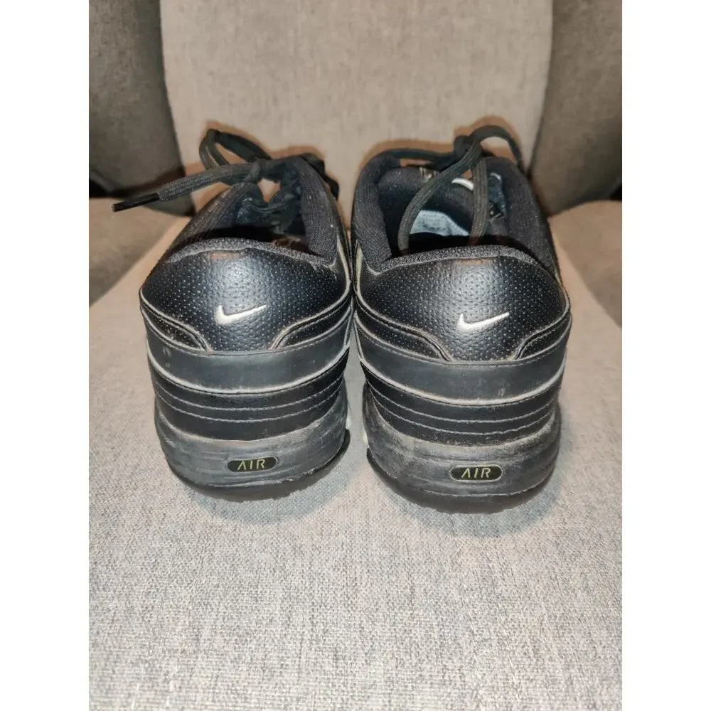 Men's Nike Air TAC Black Leather Golf Shoes Size 9.5